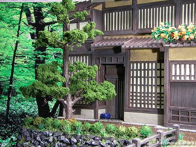 アリイ　'55トヨペット・クラウン　小京都のジオラマ　完成画像　京町家全景