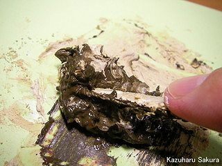アリイ　'55トヨペット・クラウン　小京都のジオラマ製作 泥の製作３