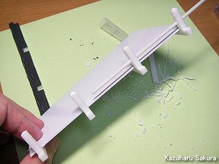 アリイ　'55トヨペット・クラウン　小京都のジオラマ製作 橋の製作 欄干の製作１