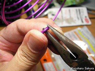 アリイ　'55トヨペット・クラウン　小京都のジオラマ製作 低木の幹を針金で造る
