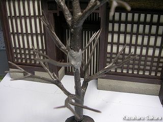 アリイ　'55トヨペット・クラウン　小京都のジオラマ製作 高木の製作