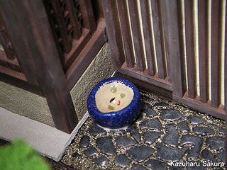アリイ　'55トヨペット・クラウン　小京都のジオラマ製作 陶器風の水鉢