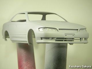 アオシマ JZX90 トヨタ・マークⅡ 2.5 グランデG（1/24）  ボディ塗装　サーフェイサー吹き２