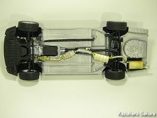 アオシマ JZX90 トヨタ・マークⅡ 2.5 グランデG（1/24）  シャーシの完成