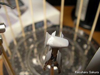 アオシマ JZX90 トヨタ・マークⅡ 2.5 グランデG（1/24）  ボディ塗装　ドアミラーのヒケ 修正