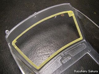 アオシマ JZX90 トヨタ・マークⅡ 2.5 グランデG（1/24）  クリアパーツ塗装　曲面のマスキング