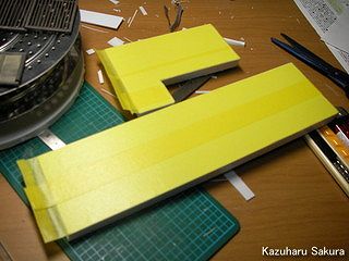 アオシマ・JZX90 トヨタ・マークⅡ　ジオラマ製作　屋根の塗装１