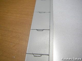 アオシマ・JZX90 トヨタ・マークⅡ　ジオラマ製作　側溝を筋彫りで表現