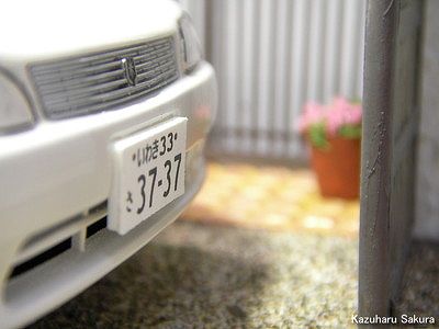 アオシマ・JZX90 トヨタ・マークⅡ　ジオラマ完成　画像５