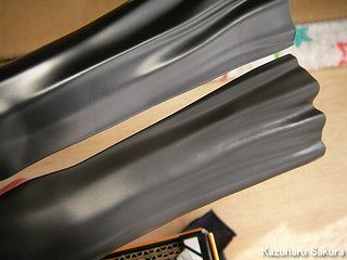 バンダイ ダース・ベイダー (1/12) 製作記 ～ マントの塗装前と塗装後の比較