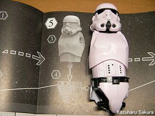 バンダイ ストームトルーパー (1/12) 製作記 ～ 胴体に腰周りを取り付ける