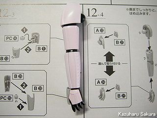 バンダイ ストームトルーパー (1/12) 製作記 ～ 右腕の組み立て