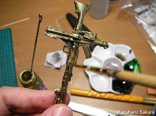 バンダイ ダース・ベイダー と ストームトルーパー (1/12) ジオラマ製作記 ～ 銃で十字架を造る３
