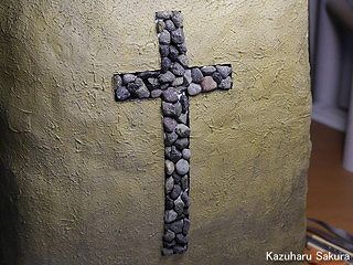 バンダイ ダース・ベイダー と ストームトルーパー (1/12) ジオラマ製作記 ～ 壁面を十字架で装飾１４