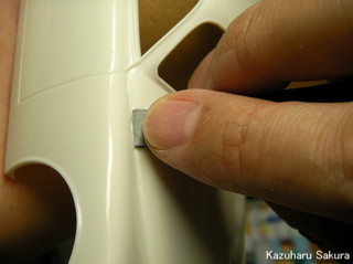 タミヤ ジャガーマーク２サルーン(1/24) 製作記 ～ ボディ塗装前の処理４
