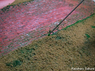 タミヤ ジャガーマーク２サルーン(1/24) ジオラマ製作記 ～ 芝生の製作１２