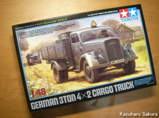 タミヤ ドイツ3トン4×2カーゴトラック (1/48) 製作記 ～ 外箱