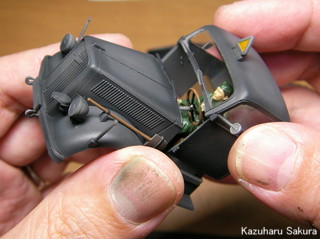 タミヤ ドイツ3トン4×2カーゴトラック (1/48) 製作記 ～ 最終の組み立て２