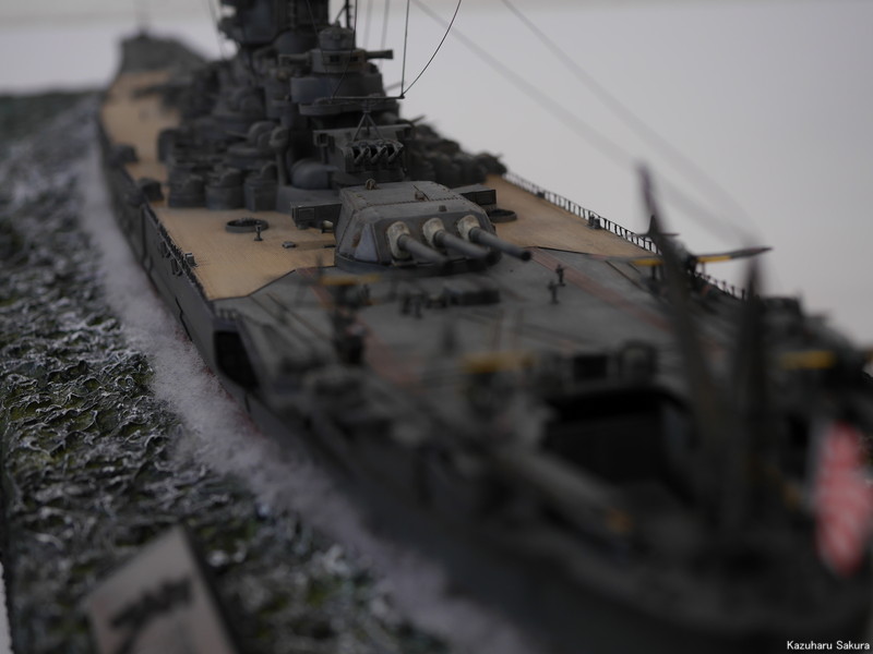 ﻿ 1/350 艦船シリーズ （タミヤ） ﻿タミヤ 1/350 武蔵 完成ジオラマ