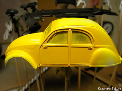 ﻿エレール 1/43 シトロエン2CV・ルノー4CV 製作記 ～ シトロエン2CVの製作 その１