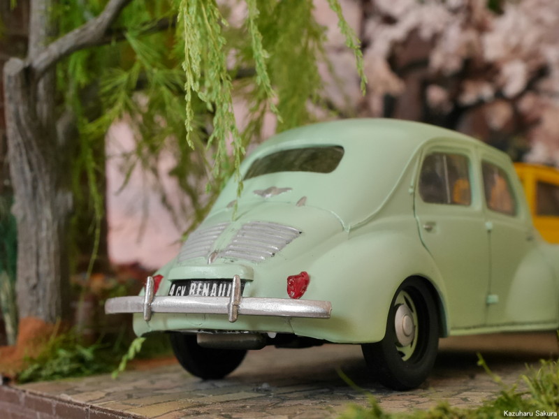 ﻿エレール 1/43 シトロエン2CV・ルノー4CV ジオラマ制作記 ～ ジオラマ完成画像