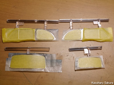 ﻿1/24 タミヤ ﻿FIAT500F 製作記 ～ ドアの枠の塗装１