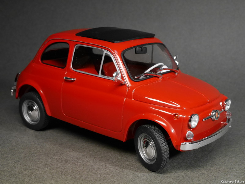 ﻿1/24 タミヤ ﻿FIAT500F プラモデル完成画像