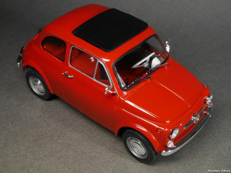 ﻿1/24 タミヤ ﻿FIAT500F 完成画像 ～ FIAT500F