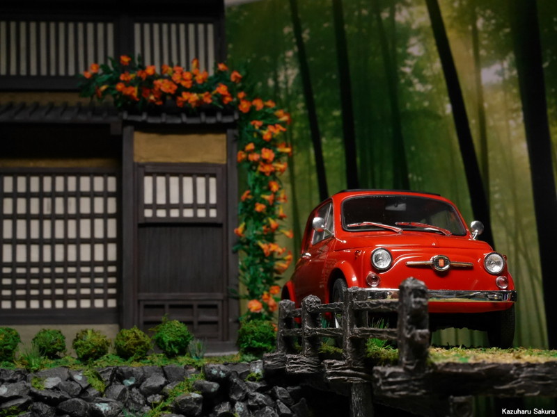 ﻿1/24 タミヤ ﻿FIAT500F 完成画像 ～ FIAT500F