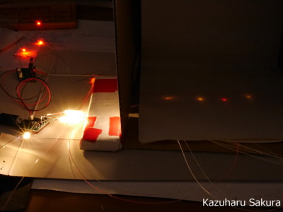 ﻿1/24 Kazuharu Sakura original ﻿櫻和春オリジナル 1/24 灯籠 ジオラマ制作記 ～ LEDの確認と調整１
