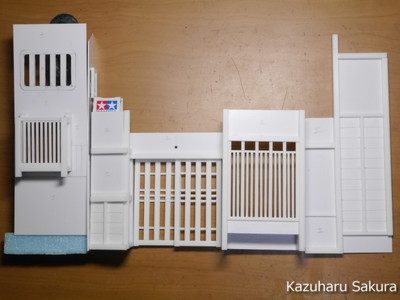 ﻿1/24 Kazuharu Sakura original ﻿櫻和春オリジナル 1/24 灯籠 ジオラマ制作記 ～ 京町家の制作２８