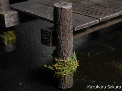 ﻿1/24 Kazuharu Sakura original ﻿櫻和春オリジナル 1/24 灯籠 ジオラマ制作記 ～ 京町家の制作１３０