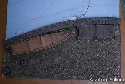 ﻿1/24 Kazuharu Sakura original ﻿櫻和春オリジナル 1/24 灯籠 ジオラマ制作記 ～ LEDを用いた灯籠のゆらゆら炎の表現５