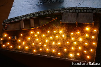 ﻿1/24 Kazuharu Sakura original ﻿櫻和春オリジナル 1/24 灯籠 ジオラマ制作記 ～ LEDを用いた灯籠のゆらゆら炎の表現１２