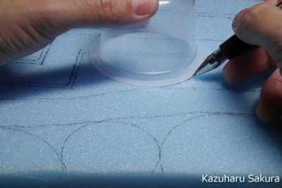 ﻿1/24 Kazuharu Sakura original ﻿櫻和春オリジナル 1/24 灯籠 ジオラマ制作記 ～ 石畳の制作２
