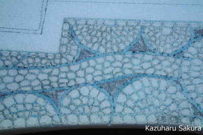 ﻿1/24 Kazuharu Sakura original ﻿櫻和春オリジナル 1/24 灯籠 ジオラマ制作記 ～ 石畳の制作１０