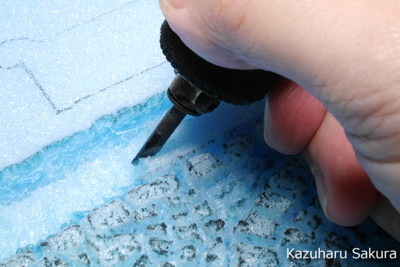 ﻿1/24 Kazuharu Sakura original ﻿櫻和春オリジナル 1/24 灯籠 ジオラマ制作記 ～ 石畳の制作１７