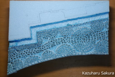 ﻿1/24 Kazuharu Sakura original ﻿櫻和春オリジナル 1/24 灯籠 ジオラマ制作記 ～ 石畳の制作１９