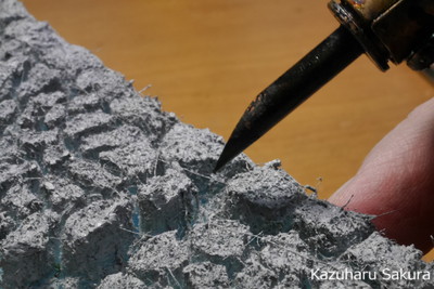 ﻿1/24 Kazuharu Sakura original ﻿櫻和春オリジナル 1/24 灯籠 ジオラマ制作記 ～ 石畳の塗装３