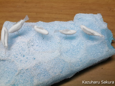 ﻿1/24 Kazuharu Sakura original ﻿櫻和春オリジナル 1/24 灯籠 ジオラマ制作記 ～ ミニチュアの鯉の制作４