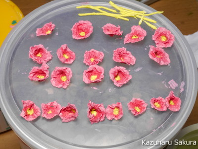 ﻿1/24 Kazuharu Sakura original ﻿櫻和春オリジナル 1/24 灯籠 ジオラマ制作記 ～ 立葵（タチアオイ）の制作１６