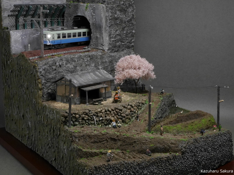 TOMYTEC 1/150 ジオコレ・農機小屋と農機A のジオラマの完成画像 ﻿﻿～情景家・櫻和春の模型大好き！